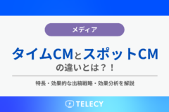 タイムCMとスポットCMの違いとは！？特長・効果的な出稿戦略・効果分析を解説